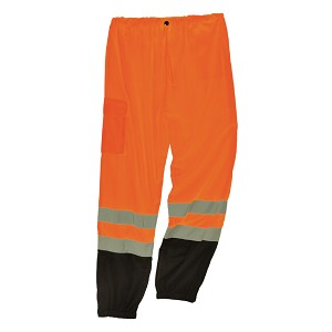 Ergodyne 8910BK GloWear Hi-Vis Orange Pants Class E Black Bottom MAIN 