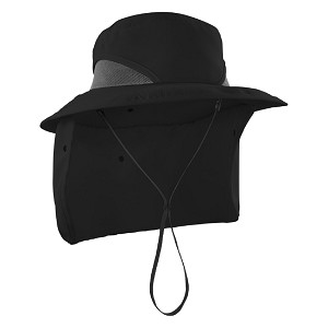 Ergodyne Chill-Its 8934 Ranger Hat with Neck Shade UPF 50+ Black MAIN 
