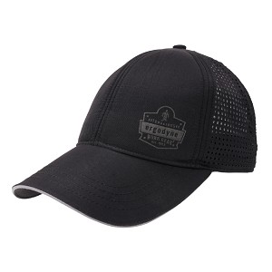 Ergodyne Chill-Its 8937 Black Performance Cooling Baseball Hat 12604 MAIN 