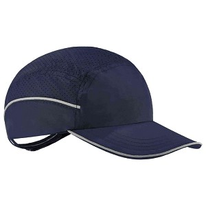 Ergodyne Skullerz 8955 Short Brim Navy Lightweight Bump Cap Hat MAIN 
