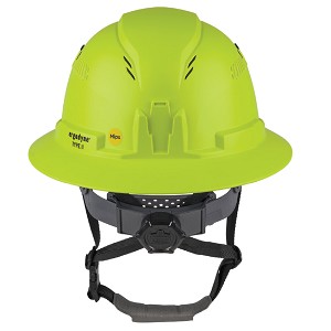 Ergodyne 60611 Skullerz 8964-MIPS Hi Viz GreenFull Brim Safety Helmet Type 2 Class C MAIN 