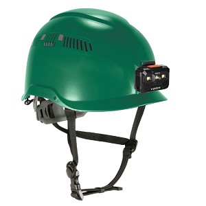 Ergodyne 60287 Skullerz Green Safety Helmet with LED Light Class C MAIN 