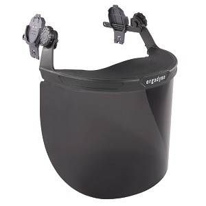 Ergodyne Skullerz 8995 Smoke Lens Gray Hard Hat Face Shield for Full Brim MAIN 