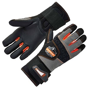 Ergodyne ProFlex 9012 Black Anti-Vibration Gloves And Wrist Support MAIN 