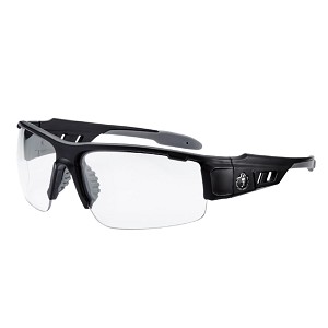 Ergodyne 52403 Matte Black Frame Clear Lens Anti Fog Safety Glasses MAIN 