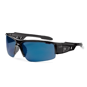 Ergodyne 52092 Black Frame Blue Mirror Lens Safety Glasses MAIN 