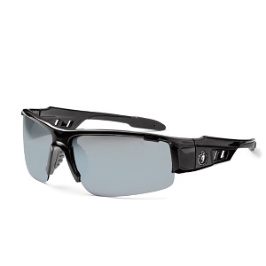 Ergodyne 52042 Black Frame Silver Mirror Lens Safety Glasses MAIN 