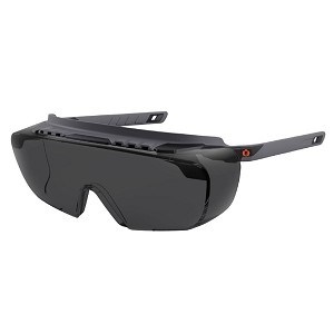 Ergodyne 55106 Matte Black Frame Smoke Lens AFAS Safety Glasses MAIN 