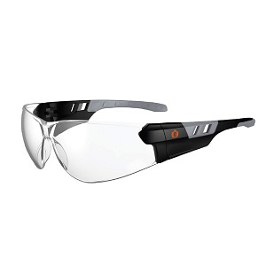 Ergodyne 59103 Matte Black Frame Clear Lens Anti Fog Frameless Safety Glasses MAIN 