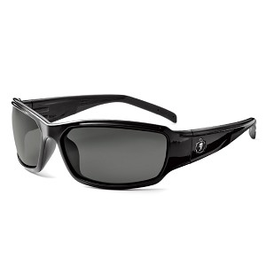 Ergodyne 51030 Black Frame Smoke Lens Safety Glasses MAIN 