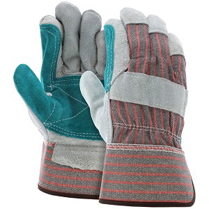 MCR Safety 1211J Cowhide Leather with Double Palm glove - Size: Large [12 pair] 