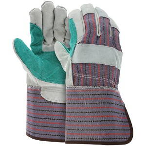MCR Safety 1312 Cowhide Leather with Double Palm glove - Size: Large [12 pair] 