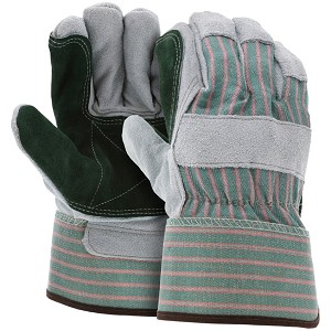 MCR Safety 1361 Cowhide Leather with Double Palm glove - Size: Large [12 pair] 