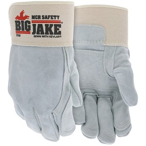 MCR Safety 1735 Cowhide Leather with Double Palm Heat Resistant glove 