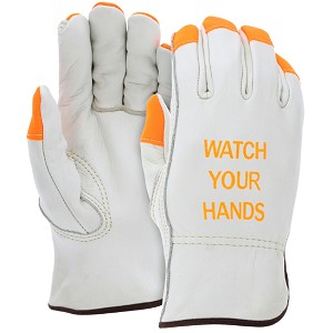 MCR Safety 3213HVI Cowhide Leather glove 