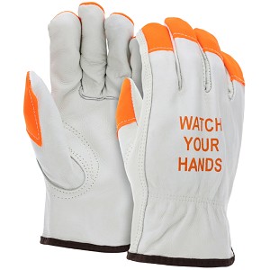 MCR Safety 3215HVI Cowhide Leather glove 