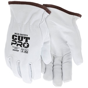 MCR Safety 3604HP Goatskin Leather Cut Protection A8 glove 