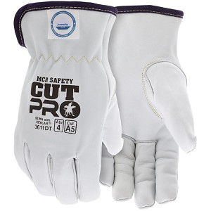 MCR Safety 3611DT Goatskin Leather Cut Protection A4 glove 