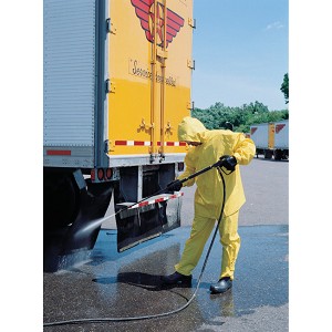 MCR Safety 3902 Hydroblast, .28mm, PVC/Nylon/PVC, w/attached hood & bib pants Yellow 2 Pc Suit 
