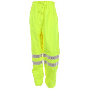 MCR Safety 598RPW Breathable Pu/Poly, Class 3 Waist Pants Lime 1 Pc Waist Pant 