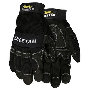MCR Safety Cheetah Blk Reinforced Palm 