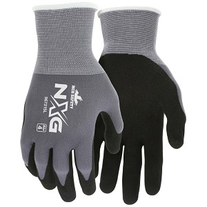 Gray Nylon,Blk Nitril Plm, Ltx Free,15g 