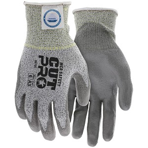 MCR Safety 9676 Work Glove Cut A3 And Abrasion 6 Gray Polyurethane 13 Gauge MAIN 