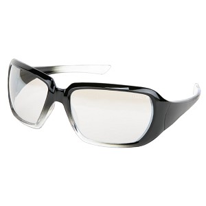 MCR Safety CR1219 CR2 Black/Clear Frame, I/O 