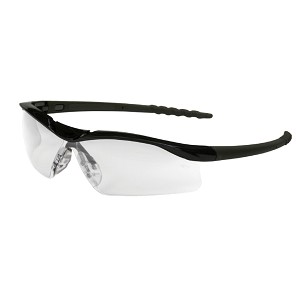 MCR Safety DL110 DL1 Black Frame, Clear Lens 