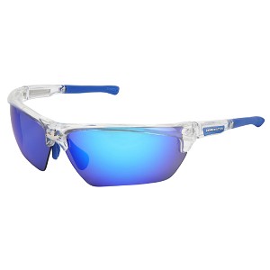 MCR Safety DM1328B Dominator DM3 Clear Frame, Blue Dmd Mir 