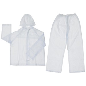 MCR Safety O722 Squall, .20mm, Single Ply, PVC, Suit, Clear 2 Pc Suit 