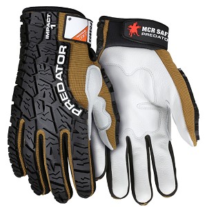 MCR Safety PD2903 Cowhide Leather with Padded Palm Mechanic glove 
