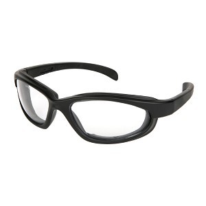 MCR Safety PN110AF PN1 Black Frame, Clear AF Lenses 