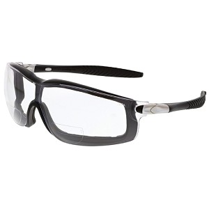 MCR Safety RTH15AF RT1 Black Frame, Magnifier 1.5 Clear AF 
