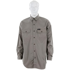 MCR Safety S1GM FR Long Sleeve Work Shirt Gray 