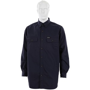 MCR Safety S1NM FR Long Sleeve Work Shirt Navy 