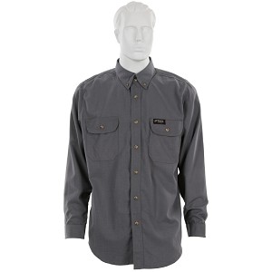 MCR Safety SBS1001S Summit Breeze 5.5 oz. Inherent Blend Material Shirt Gray 