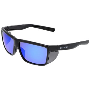 Swagger&reg; SR2 Safety Glasses Blue Diamond Mirror Lenses MAIN 
