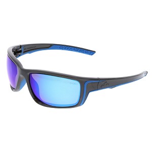MCR Safety SR438B Swagger SR4 Gun Metal, Blue Diamond Mirr MAIN 