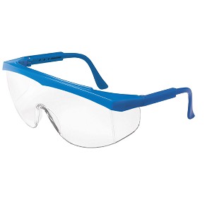 MCR Safety SS120 SS1 Blue Frame, Clear Lens 