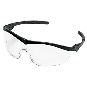 MCR Safety ST110 ST1 Black Frame, Clear Lens 