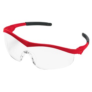 MCR Safety ST130 ST1 Red Frame, Clear Lens 