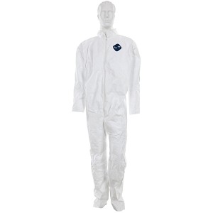 MCR Safety TY120S Tyvek Coverall w/ Collar White 1 Case Coverall [25 Pack] 