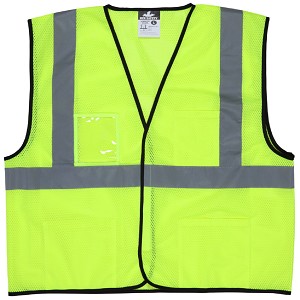MCR Safety VCL2ML Green, Class 2, Economy Vest Lime 