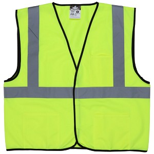 MCR Safety VCL2SL Green, Class 2, Economy Vest Lime 