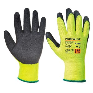 Portwest A140BKR Thermal Grip Glove Hi Viz Orange 