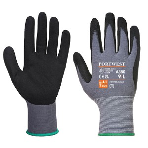 Portwest A350BKR DermiFlex Glove - Nitrile Foam Gray 