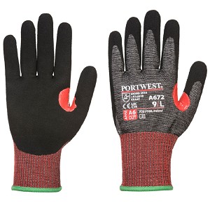 Portwest A672K8R CS AHR13 Nitrile Cut Glove Gray 