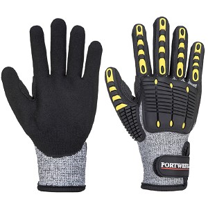 Portwest A722G8R Anti Impact Cut Resistant Glove Black 