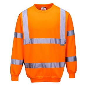 Portwest B303ORR Hi-Vis Sweatshirt Hi Viz Orange 